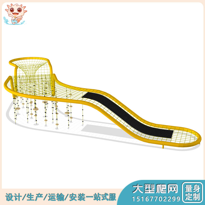 乐图户外绳网攀爬设备-大型爬网
