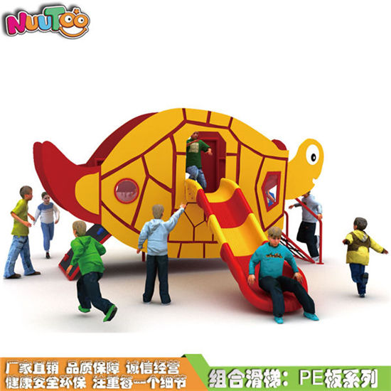 PE板大型组合滑梯报价价格_乐图非标游乐